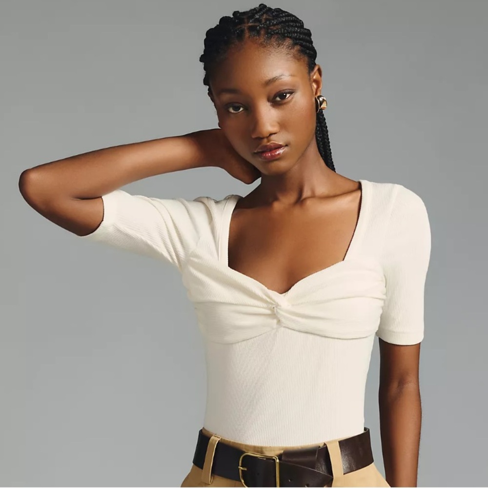 Citizens Of Humanity Cream Short Sleeve Top